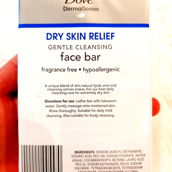 3 for $18🥳NWT Dove Dry Skin Relief Facial Bars 💥HOST PICK💥 - Picture 2 of 2